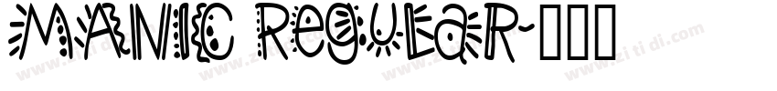 MANIC Regular字体转换